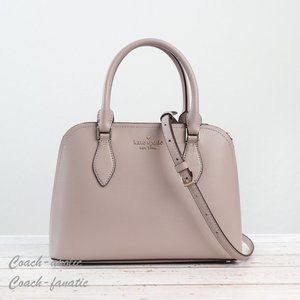 NWT Kate Spade New York Darcy Small Satchel Leather Crossbody in Warm Taupe